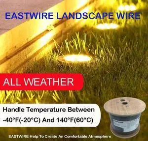 500ft 12 Gauge Wire 2 Conductors, 12/2 Low Voltage Landscape Wire, Outdoor Direct Burial Electrical Wire, Copper Wire,Underground Low-Energy Circuit Cable (500ft, 12/2) 500ft 12 Gauge Wire 2 Conductors, 12/2 Low Voltage Landscape Wire, Outdoor Direct Burial Electrical Wire, Copper Wire,Underground Low-Energy Circuit Cable (500ft, 12/2)