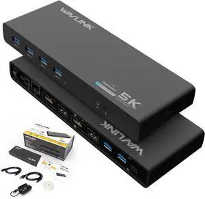 Wavlink Universal USB-C/USB 3.0 Ultra 5K Laptop Docking Station Wavlink Universal USB-C/USB 3.0 Ultra 5K Laptop Docking Station