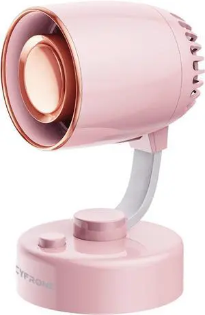 Portable Small Aroma Desk Fan - USB-C Rechargeable 4000mAh 4 Speeds Mini Quiet Table Fans Tilt Adjustable for Bedroom Office & Home, 9H (Pink)