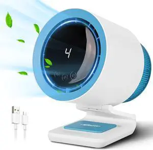 Desk Fan,Small Fan for Bedroom,Portable Fan with Air Purifier,Personal Fan with Four Different Emotions,Desk Fans Small Quiet,4 Speed Adjustment,Cooling Fan for Home Office Bedroom(No Battery)