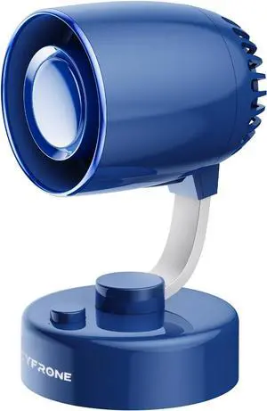 Portable Small Aroma Desk Fan - USB-C Rechargeable 4000mAh 4 Speeds Mini Quiet Table Fans Tilt Adjustable for Bedroom Office & Home, 9H (Blue)