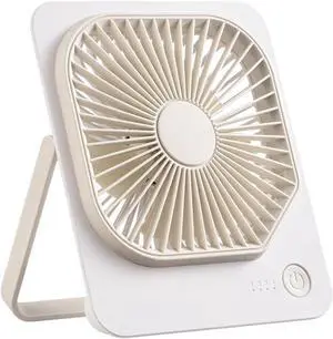 Personal Battery Powered Desk Fan - Small USB-C Portable 4 Speed Adjustable for Travel & Cruises | Quiet, Powerful, Compact Size, Rechargeable, Folding for Dorm Rooms, Home Office