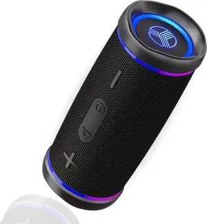 TREBLAB HD77 Bluetooth Speaker - Powerful 360° Sound with Impactful Bass, 30W Portable Wireless Audio, 20H Battery, IPX7 Waterproof, TWS Stereo, Shockproof Design for Outdoor, Beach, Pool, Jobsite