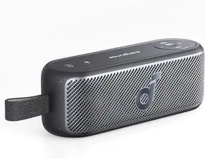 Soundcore Motion 100 Portable Speaker, Bluetooth Speaker with Wireless Hi-Res, 2 Full Range Drivers for Stereo Sound, Ultra-Portable Design for Outdoor Use, Customizable EQ, Punchy Bass, and IPX7