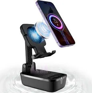 comiso Birthday Gifts for Men Women, IPX7 Waterproof Cell Phone Stand with Speaker, Phone Holder Bluetooth Speaker with HD Stereo Sound & Anti-Slip, Compatible for iPhone/iPad/Samsung Galaxy