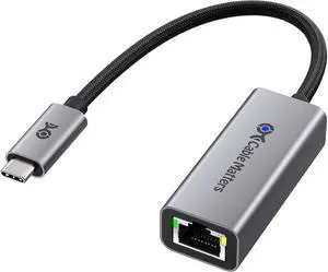 Cable Matters USB C to 2.5Gb Ethernet Adapter, 2.5 Gigabit Network Speed, USB C to Ethernet Adapter Compatible with USB 4, Thunderbolt 4/5, Plug & Play for MacBook, Laptop, and USBC Devices