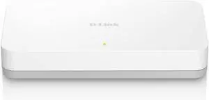 D-Link 8 Port Gigabit Ethernet Unmanaged Network Switch, Plug and Play, Ethernet Splitter, Fanless, Traffic Optimization, Unmanaged (DGS-1008A)