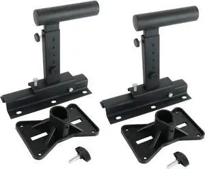 Yaeccc Pair of Speaker Wall Mounts, Universal Bookshelf Speaker Mounting Bracket,66 Lbs Max Capacity, Black