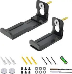 AENTGIU Adjustable Soundbar Mount Under TV, Universal Soundbar Bracket Hold up to 30lbs, Quick Install Low Profile Design, Soundbar Wall Mount with Hardware Kit