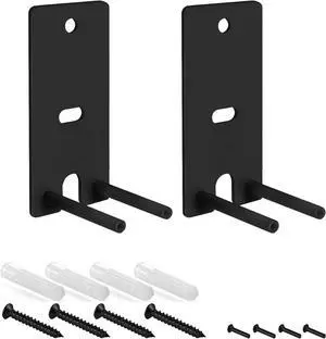 Pair Steel Black Wall Mount Brackets Replacement Compatible with Bose OmniJewel Lifestyle 650 Home Entertainment System and Bose Surround Speakers 700