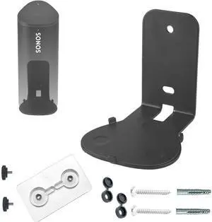 Wall Mount Bracket for Sonos Roam 2/Sonos Roam/Sonos Roam SL(Drill Free,Sturdy Metal,Enduring Paint Finish,Easy Install on The Wall,Single pc,Black)