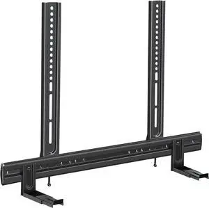 Mounting Dream Soundbar Mount, Heavy Duty Soundbar Wall Mount for Most Sound Bars With Hole/Without Hole Up to 26.5 LBS, Soundbar Bracket Height Adjust, No-Slip Base Holder Extends 3.44-6.06, MD5428