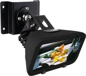 shinar Metal Wall Mount ONLY for Echo Show 5 (3rd Generation) - Swivels up to 360° / Tilts -70° / +70°,Mount Stand Compatible with Show 5 (3rd Gen) with Wiremanagement (Black)