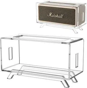 TXEsign Acrylic Desktop Stand Holder Compatible with Marshall Emberton/Emberton II/Emberton III Portable Speaker, Table Holder Display Shelf Speaker Desktop Stand Shelf (Transparent)