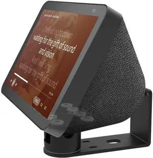 Wall Mount Stand for Echo Show 8, Aluminum Swivel Stand, Stand for  Echo Show 8 & Echo Show 5, Horizontal 360 Rotation Longitudinal Angle Change Base Black MY013-01