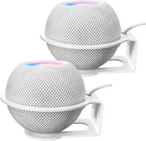 Study Metal Made Homepod Mini Wall Mount,Space Saving Accessories for Hompod Mini,Homepod Wall Mount Without Interference Restores The Sound Quality2 Pack