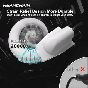 HUANCHAIN 25 FT 16 Gauge White Indoor Outdoor Extension Cord Waterproof, Flexible Cold Weather 3 Prong Electric Cord Outside, 13A 1625W 125V 16AWG SJTW, ETL Listed