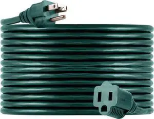 UltraPro Outdoor Extension Cord, 40 Ft, Heavy Duty Extension Cord, Double Insulated, Grounded, 16 Gauge, 3 Prong Extension Cords, General Purpose Long Extension Cord, UL Listed, Green, 55006