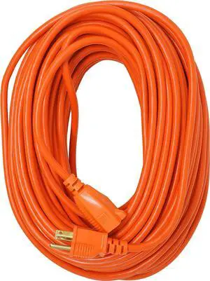 Heavy Duty Outdoor vinyl Power Extension Cord SJTW, Orange, 16/3, 100 FT. Heavy Duty Outdoor vinyl Power Extension Cord SJTW, Orange, 16/3, 100 FT.