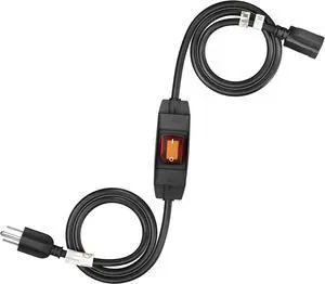 FIRMERST 1875W Outdoor Extension Cord with Waterproof Switch 6 Feet