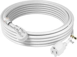 FIRMERST 1875W 15 Feet Extension Cord Heavy Duty 14 AWG Low Profile 15A W