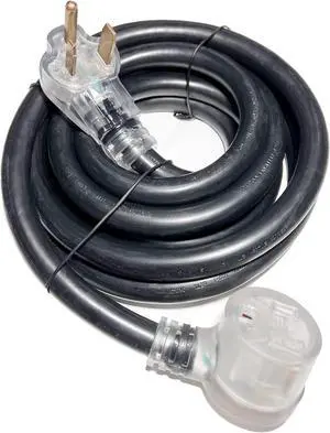 250 Volt Welder Extension Cord 15 Feet, NEMA 6-50 STW 8AWG/3C Heavy Duty Industrial Welder Cord with Lighted End, for Hobart, Lincoln, Miller Welder & EV Charger, ETL Listed