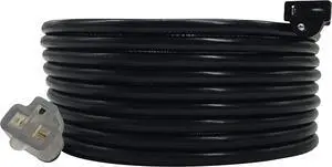 NEMA 5-20P Plug to 5-20R Connector Extension Cord,25 FT,20A/125V,12/3 SJTW,T Blade Power Cord,Black