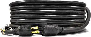 Ceptics 10-Ft 30-amp Generator Extension Cord NEMA L14-30 | UL Listed | 4-prong locking plug | 30A, 125/250V