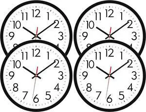 Lumuasky 4 Pack Black Wall Clock,12 Inch Silent Battery Operated Non Ticking Quartz Round Analog Classic Clock Modern Design for Home Office Classroom School Living Room Bedroom Lumuasky 4 Pack Black Wall Clock,12 Inch Silent Battery Operated Non Ticking Quartz Round Analog Classic Clock Modern Design for Home Office Classroom School Living Room Bedroom
