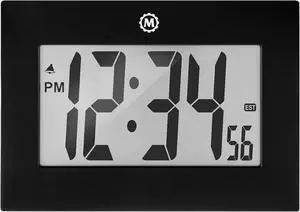 MARATHON Large Digital Wall Clock with 8 Display, Black - Easy to Read MARATHON Large Digital Wall Clock with 8 Display, Black - Easy to Read