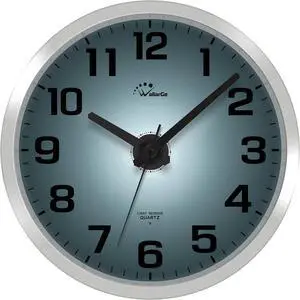 WallarGe Night Light Wall Clock for Bedroom - Silent Lighted up Wall Clock Glow in The Dark, Battery Operated Wall Clocks for Living Room/Kitchen, Easy to Read Large Digital Display, 12 Inch