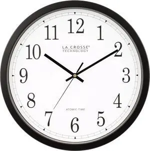 La Crosse Technology Wall Clock, Plastic, 14-inch Dia. (WT-3143A) (WT-3143A-INT)