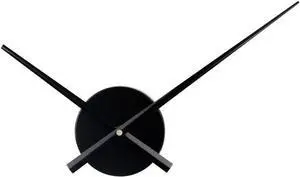 Timelike DIY Large 3D Clock Hands Wall Art Decor Quartz Clock Mechanism Accessories (Black)