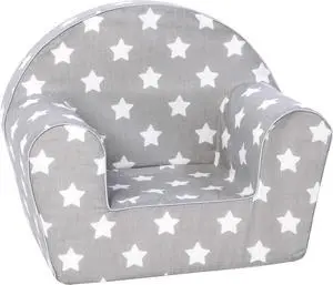 Delsit Kids Couch for Toddlers - Comfy Armchair for Children, Lightweight Foam Sofa and Reading Chair with Removable Cover, Made in Europe