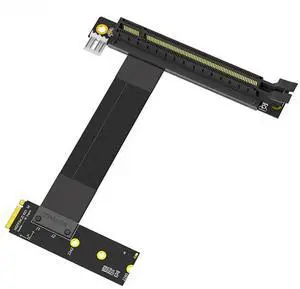 JAENFONG FOR M.2 NVME to PCIE X16 Adapter Graphics Video Extension Cable PCI Express 3.0 16X to M Key Riser Cable for 2242/2260/2280 NVME SSD
