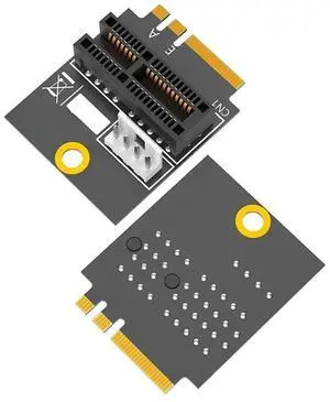 JAENFONG FOR PCI Express PCI-E 1X Slot to M2 NGFF Key A/A+E/E Converter Riser Card 4Pin Power Supply 2230 M.2 Key A+E to PCIE X1 Adapter Card