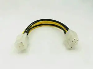 JAENFONG FOR 20cm ATX 4 Pin 4Pin to 8 pin EPS 12V ATX Motherboard Power Supply Adapter Converter Cable For