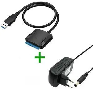 JAENFONG FOR USB 3.0 to SATA Adapter Converter Cable USB3.0 5Gb Converter for WD 2.5 3.5 HDD SSD Adapter for