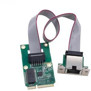 JAENFONG FOR I210AT Chip Mini PCI Express to RJ45 COM Port Gigabit Ethernet Network Adapter 1G Single Electrical Port Network Card for Server