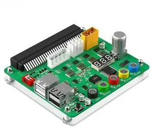 JAENFONG FOR Power Supply Breakout Board with Adjustable Voltage Knob 3.3V/5V/12V USB2.0 Support QC2.0 QC3.0 for /DELTA/ FUJITSU/LITEON PSU