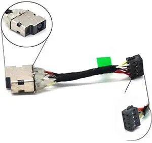 JAENFONG Replacement AC DC Power Jack Plug Port Socket Cable for 15-F 15-N 15-P 15-K 10-E 15-f 15-f009wm 15-f100dx Series