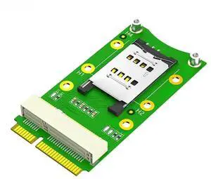 JAENFONG FOR Mini PCIE to Mini PCI Express + SIM Card Slot Adapter Card Riser with LED Indicator for 3G/4G WWAN LTE GPS MINI PCI-E Module