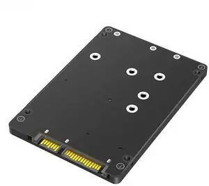 JAENFONG FOR M.2/mSATA to SATA 3.0 Adapter Riser Card with Plastic Enclosure Support 2230 2242 2260 B Key NGFF M2 SATA Protocol SSD mSATA SSD