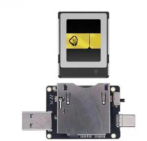 JAENFONG FOR CFexpress Card Reader USB 3.0 Type A + USB3.1 Type C 10Gbps to CF Express Riser Adapter JMS583 Chip for CF Express Type B Memory