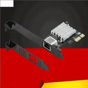 JAENFONG FOR 2.5G PCI Express Network Card Gigabit Ethernet Network Adapter 1Port 2500Mbps PCIE RJ45 LAN Controller RTL8125B Chip for Desktop