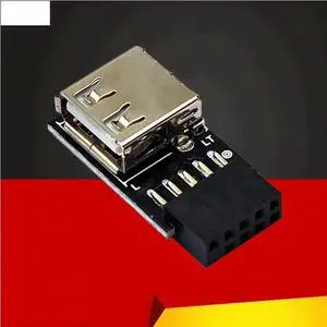 JAENFONG FOR USB 2.0 Motherboard Header 9pin Motherboard to USB Adapter Connector USB2.0 A 9 Pin Female Converter for Wireless Mouse Receiver