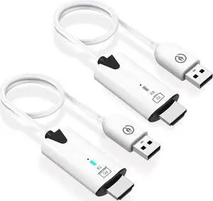 Wireless HDMI Transmitter and Receiver, 30M/100FT Wireless HDMI Extender Support 1080P@60 Hz, Support 2.4/5GHz for Streaming Video Audio from Laptop, PC Satellite to HDTV Projector