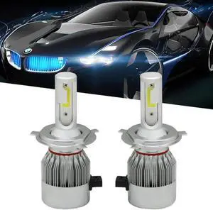 LED Headlight H4 / 9003 2 Pcs LED Conversion Kits 6000K Cool White 72W 7600LM - 1 Year Warranty LED Headlight H4 / 9003 2 Pcs LED Conversion Kits 6000K Cool White 72W 7600LM - 1 Year Warranty