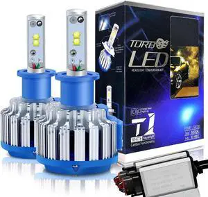 H3 LED headlight bulbs kit apply to car headlamp and fog-front (Attention model) 70W 7200LM 6000K White 2 Year Warranty