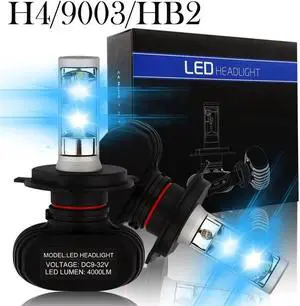 H4/9003/HB2 LED Headlight Bulb, 50W 6500K 8000Lumens Extremely Brigh CSP Chips Conversion Kit